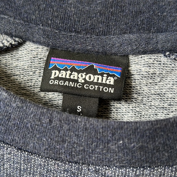 Patagonia Women’s Geologers Ahnya Crewneck Sweatshirt Size S in Heathered Blue. - Picture 2 of 4